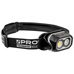 Latarka czołowa LED z akumulatorem Li-ion i czujnikiem ruchu IPX6  800lm PRO
