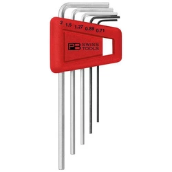 Zestaw 5 kluczy imbusowych 0,71-2 mm w uchwycie PB Swiss Tools 210.H-2