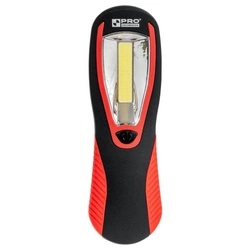Lampa warsztatow LED COB 200 lm, z magnesem i hakiem, zasilanie 3x AA, LD205 PRO