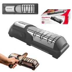 Elektryczna diamentowa ostrzałka do noży, precyzyjne ostrzenie i polerowanie noży kuchennych, Klausberg, KB-7945