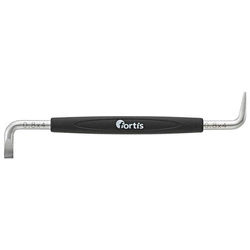Wkrętak płaski kątowy dwustronny 4 +4 x100 mm FORTIS
