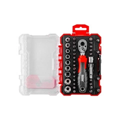 Zestaw bitów i nasadek z grzechotką PRO 39 w 1, ZB112 PRO