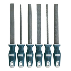 Zestaw 6 pilników i tarników 200 mm, twardość pilników 62-68 HRC, twardość tarników 58-62 HRC, RAXX