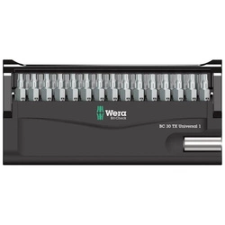 Zestaw bitów TORX® z uchwytem uniwersalnym Bit-Check 30 TX Universal 1 Wera